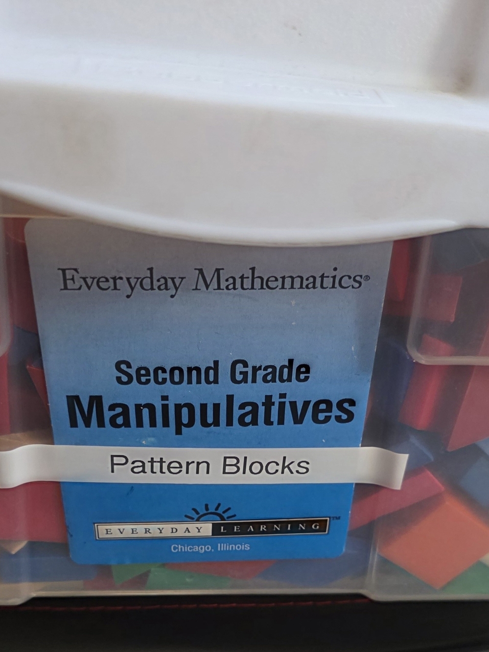 Assorted Colorful Math Pattern Blocks and Counters - Yellow Dominant - Picture 2 of 2